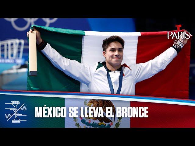 Osmar Olvera de México gana histórico bronce en Clavados | Juegos Olímpicos París 2024