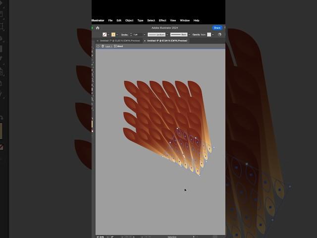 How to use Blend Tool in Adobe Illustrator #illustratortricks #adobeillustrator #illustratortips