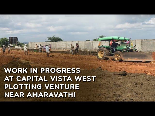 Work in Progress at Capital Vista West Plotting Venture near Amaravathi