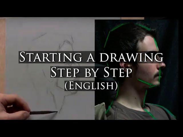 Starting a drawing portrait step by step. Learn all our secrets!