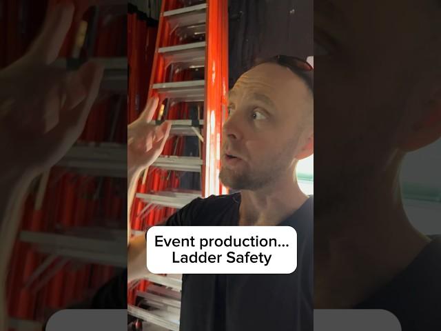 Live Event Ladder Lessons…. #atx #ladder #safety