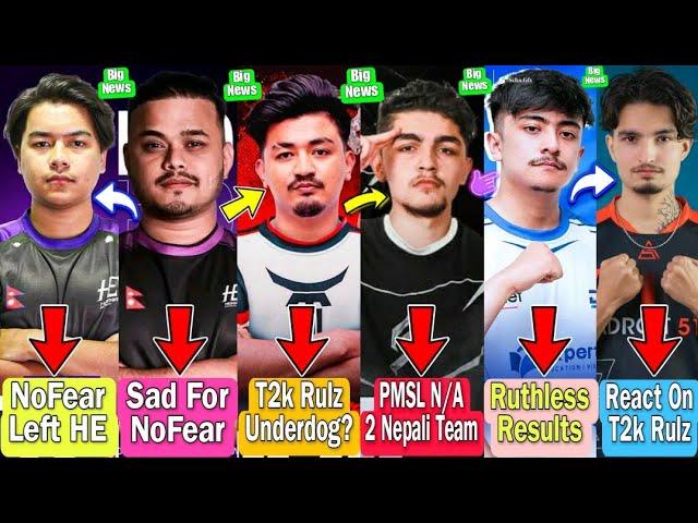 Why Nofear Left Horaa Esports| Cr7 Horaa Sad For Nofear |Rulz Is Underdogs? |PMSL N/A 2 Nepali Team