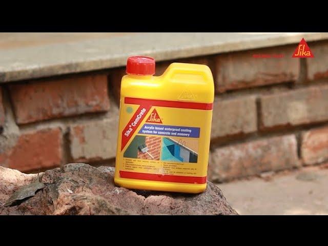 Sika CemCrete (acrylic based waterproof coating system) #waterproofing #constructionchemicals #sika