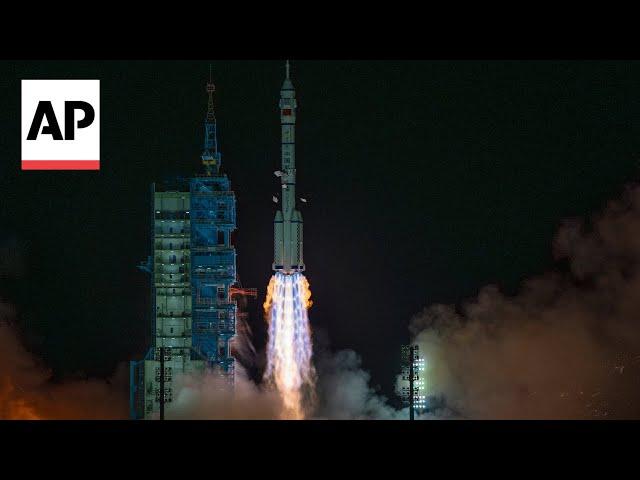 China launches new crew to its orbiting space station