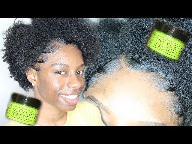 Style Factor Edge Booster on Thick Natural Hair | Best Edge Control EVER!!