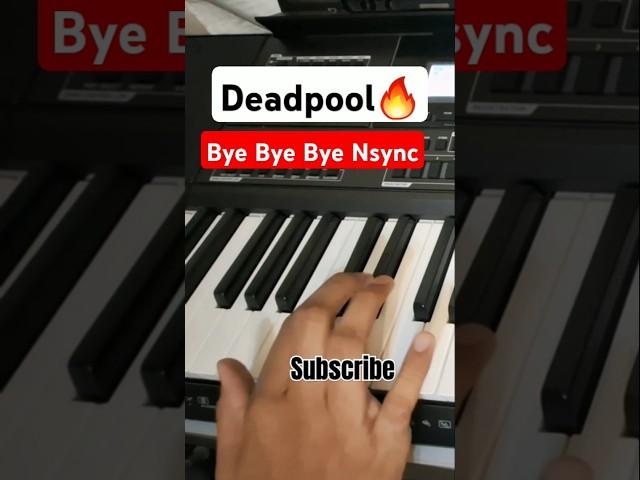 Deadpool and Wolverine Piano cover | Bye Bye Nsync Piano Tutorial #shorts #shortsfeed #deadpool