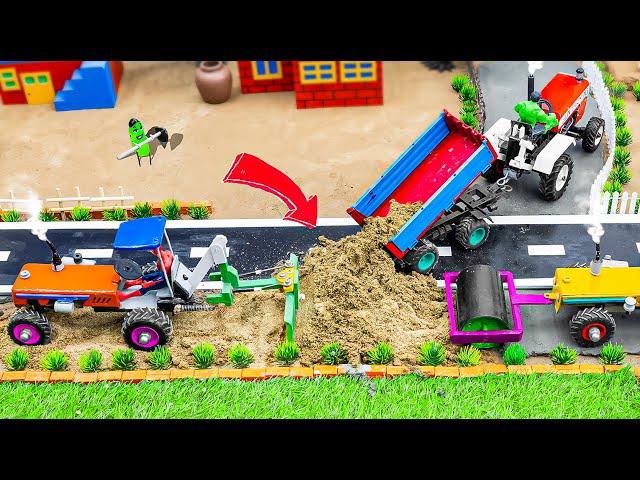 DIY Mini Tractor Making Road Rc Tractor Science Project | Construction Science Project