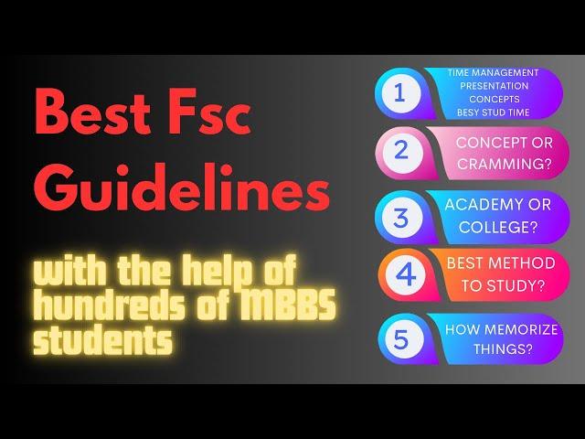 Best Fsc Guide With the Help of Hundreds of Mbbs doctors |Doc Talha Mazhar|