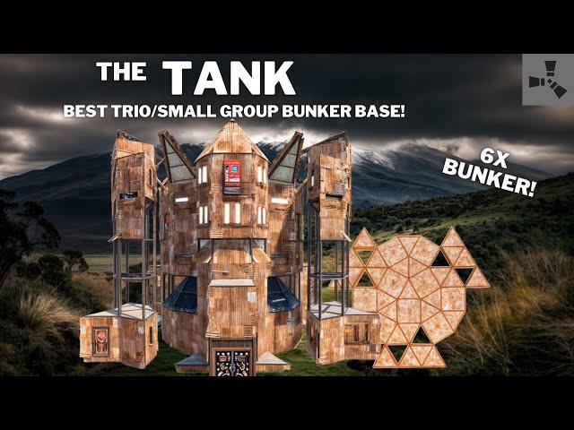 THE TANK•TRIO/SMALL GROUP BASE DESIGN•6X BUNKERS•ONLINE AND OFFLINE PROTECTION•CHEAP•RUSTBASE 2024