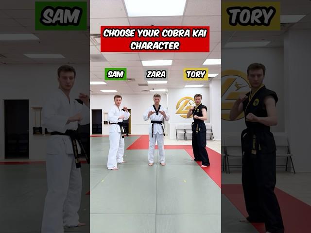 Choose Your Cobra Kai Character | Sam LaRusso #shorts #martialarts #cobrakai