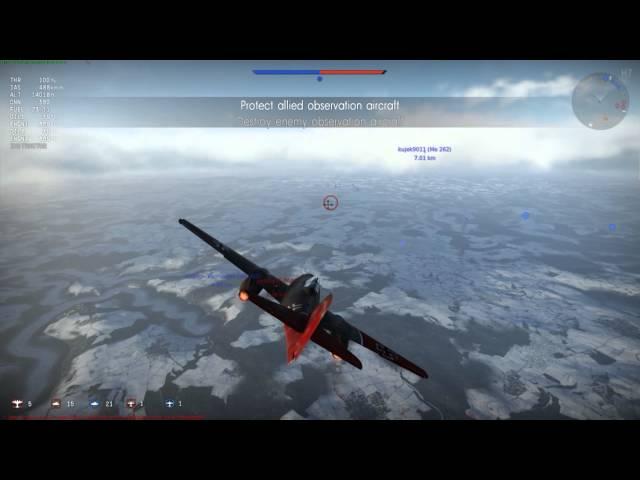 War Thunder - He 162 A-2 and Me 262 A-1a Realistic Battle