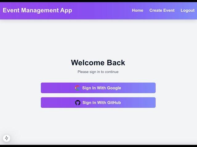 Preview Video - Build Event Management App Using Next.js 15, Prisma ORM, Auth.js (Next-Auth)