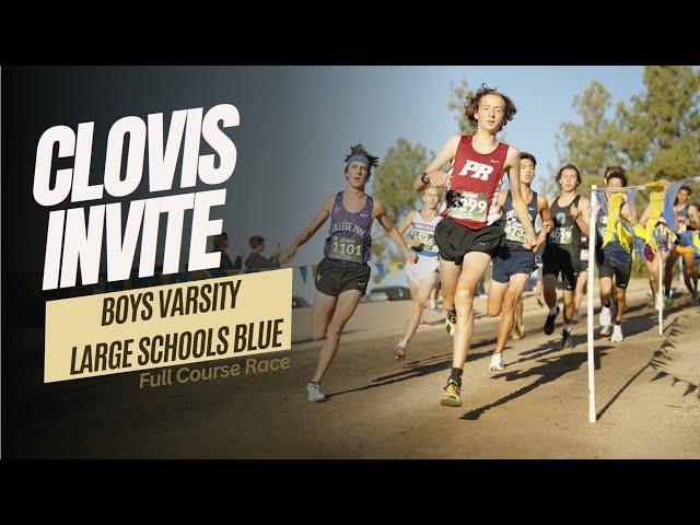 2024 XC - Clovis Invite - Boys Lg Varsity Blue (Complete race with pack coverage)