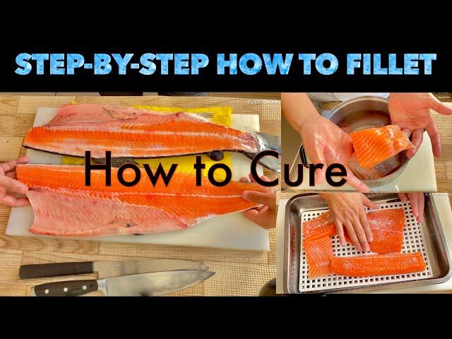 Step-by-Step Filleting Salmon : How to Cure Salmon for Sushi and Sashimi at Home with Sushi Man