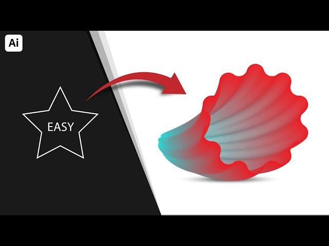 Illustrator Tutorial : How To Create Beautiful Floral Vector in Illustrator Using Blend Tool