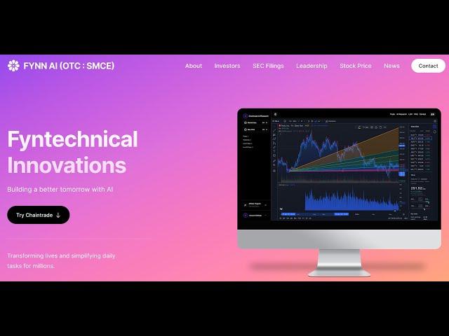 SMCE / FYNN (Fintechnical Innovations) Big News ( ChainTrade.AI ) partnership with PCG Advisory!