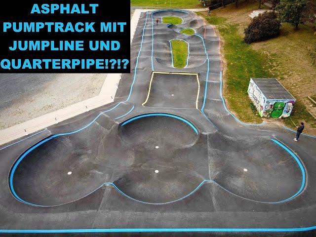 RIESEN ASPHALT PUMPTRACK IN VELLMAR (KASSEL) -  MIT ASPHALT QUARTERPIPE