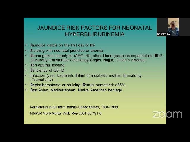 Neonatal Jaundice by Dr Nasir Rashid