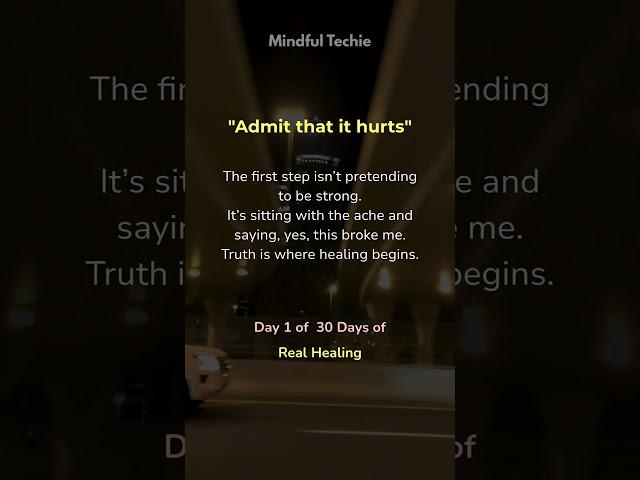 Day 1: Are you ready to start your healing journey? #life #fromsurvivortohealer #mentalhealth