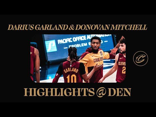 Cavs at Nuggets | Darius Garland & Donovan Mitchell Highlights | 12.27.2024