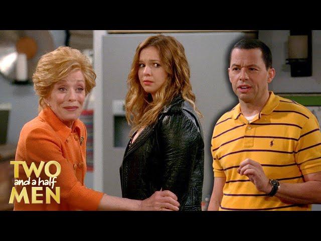 Evelyn Meets Charlie's Long-Lost Daughter | Two and a Half Men