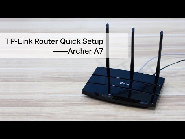 TP-Link Router Quick Setup