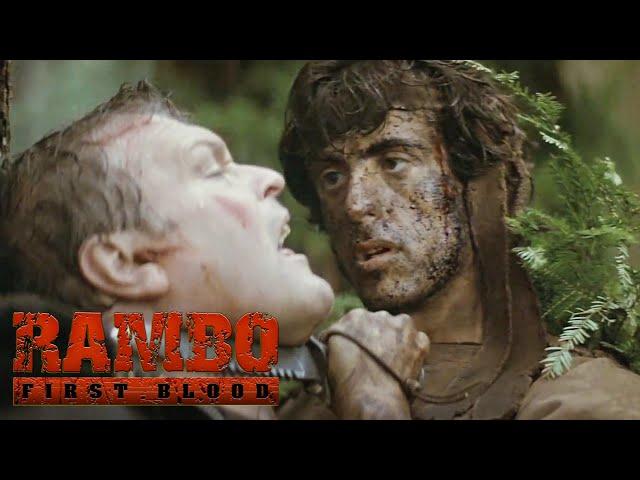 'Rambo Hunts Down Cops In Forest' Scene | Rambo: First Blood