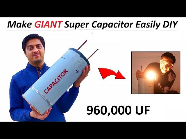 960,000 uF - 12v SuperCapacitor Battery | How to Make Super Capacitor ?