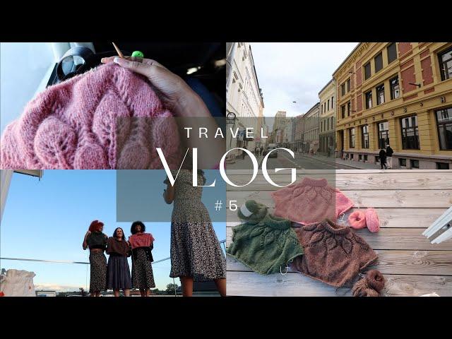 Traveling to Norway + Relaxing Knitting | Travel Vlog #5