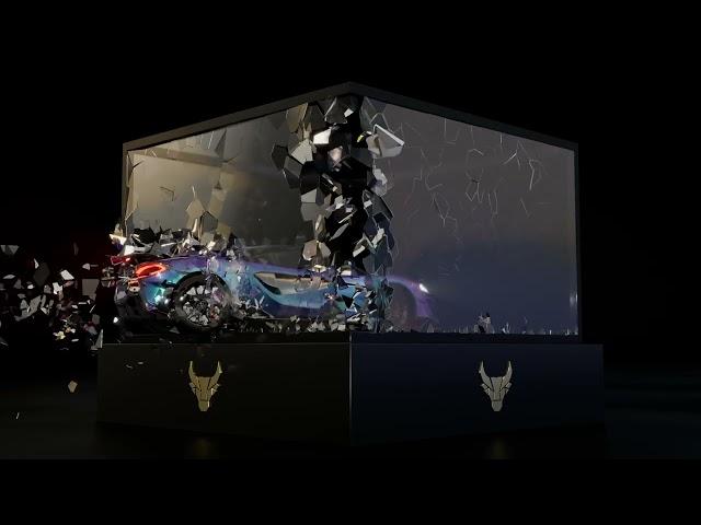 McLaren Car Burnout Anamorphic 3d Animation | Cinema 4d