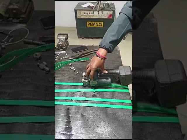 Battery Operated Polyester Strapping Tool Demo Video