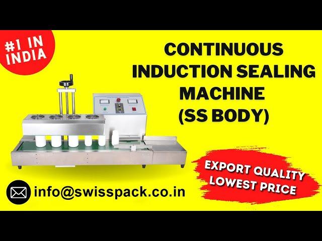 Continuous Induction Sealing Machine SS Body (20 - 80mm dia)