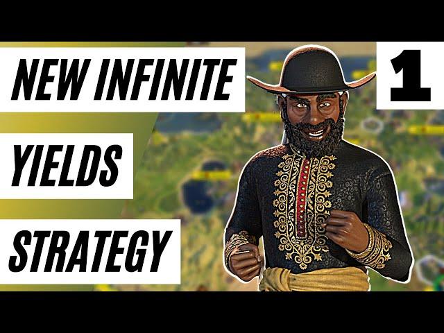 This INSANELY STRONG Infinite Yields Strategy Guarentees Easy Wins In Civ 6 Deity (Ethiopia Game)