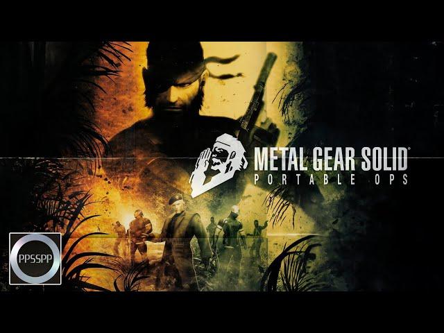 Metal Gear Solid - Portable Ops 4K60fps (Full Game / All Missions) [Longplay - No Commentary] [PSP]