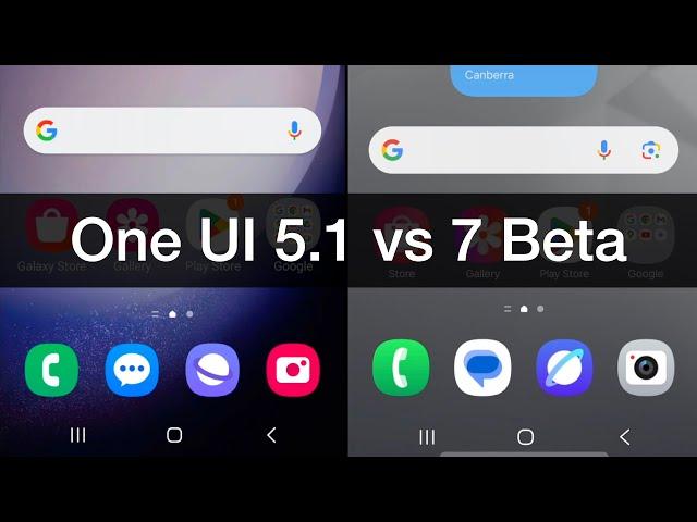 Samsung One UI 5.1 vs 7 Beta UIs!