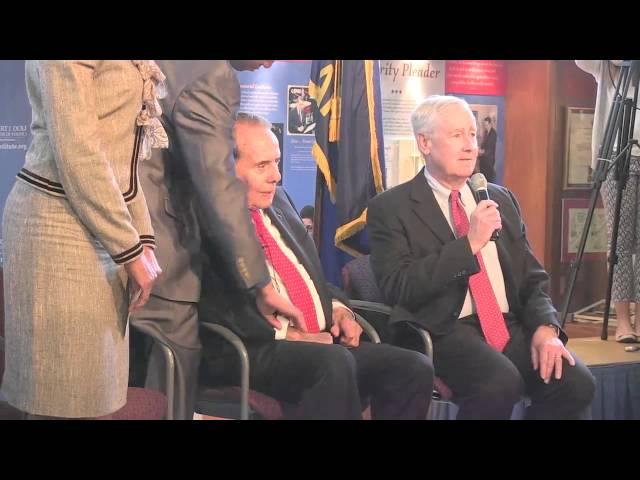 Bob Dole Visit at the Dole Institute of Politics,  Pt. 2