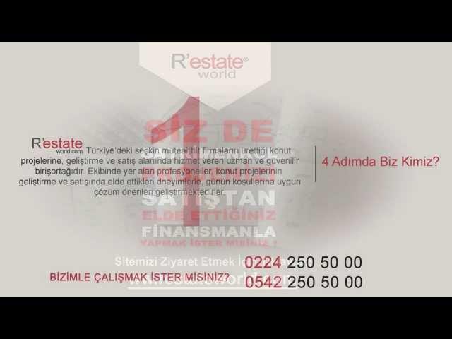 KONUT PROJELERİ İNEGÖL ALANYURT- RESTATE WORLD