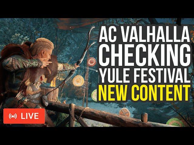 Checking The New Yule Festival In Assassin's Creed Valhalla (AC Valhalla Yule Festival)