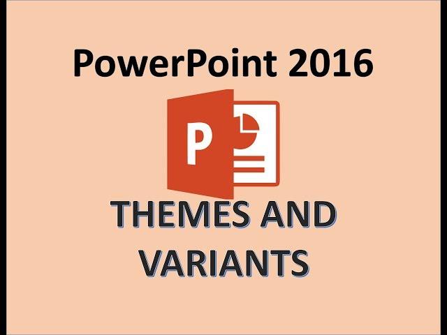 PowerPoint 2016 - Themes & Variant - How to Apply & Change Theme in Presentation - Integral Gallery