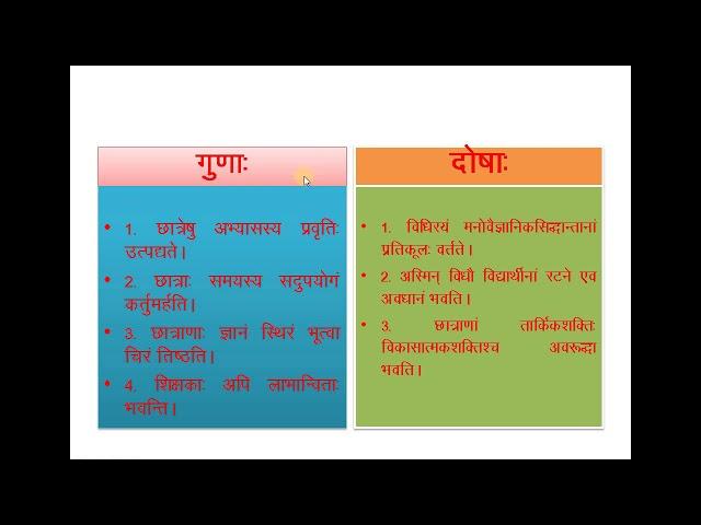 sanskrit grammar teaching methods [inductive deductive method] by Dr. Mahesh Kumar Pareek