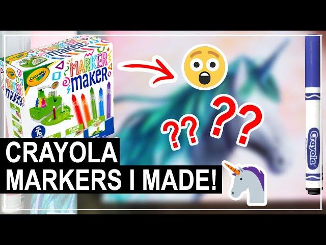 Drawing With Markers I MADE?! (Crayola Marker Maker MARKERS Review)