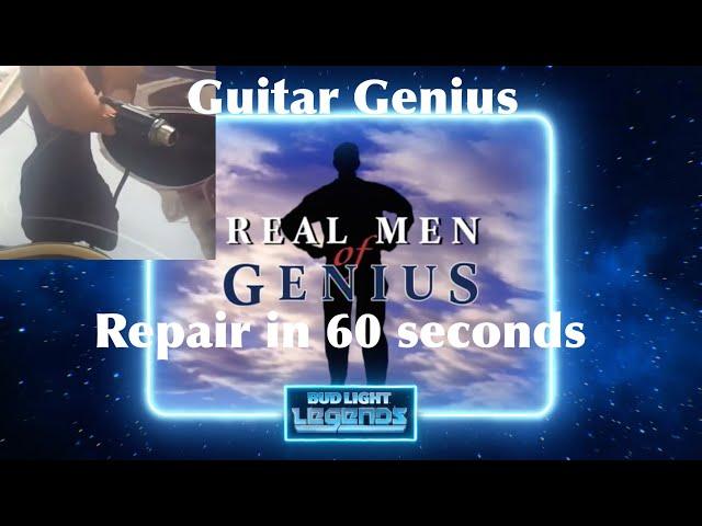 men of genius guitar jack repair in 60 seconds!