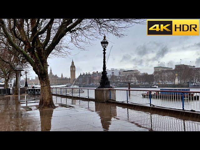 2 hours of London Rain ️ London Rain Walk Compilation | Day/Night Rain [4K HDR]