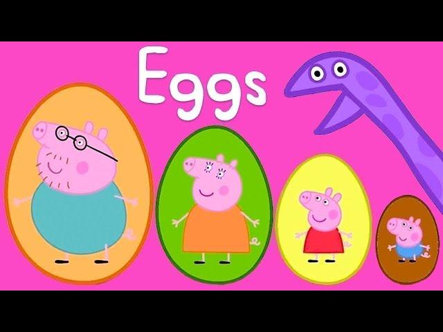Peppa Pig Surprise Eggs | Learning for Kids