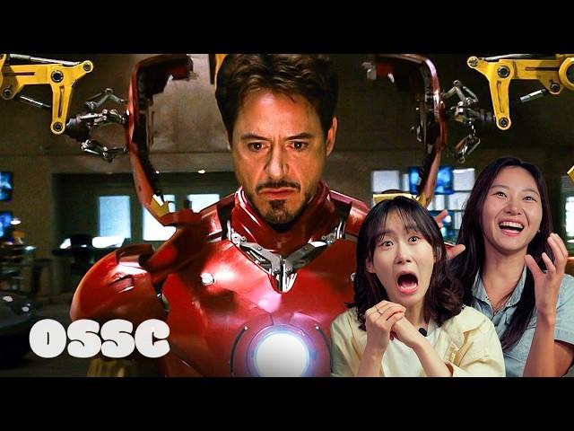 Korean Girls React To Iron Man (2008) Best Moments | 𝙊𝙎𝙎𝘾