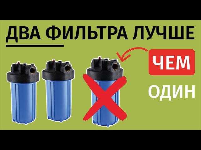 Параллельная установка фильтров! Двукратная производительность и редкая замена картриджей!