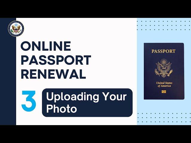 Online Passport Renewal: Uploading Your Photo