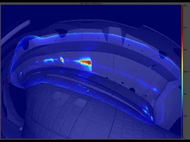 Wendelstein 7-X: 8 min Plasma with 1.3 GJ Energy Turnover (IR-Video)