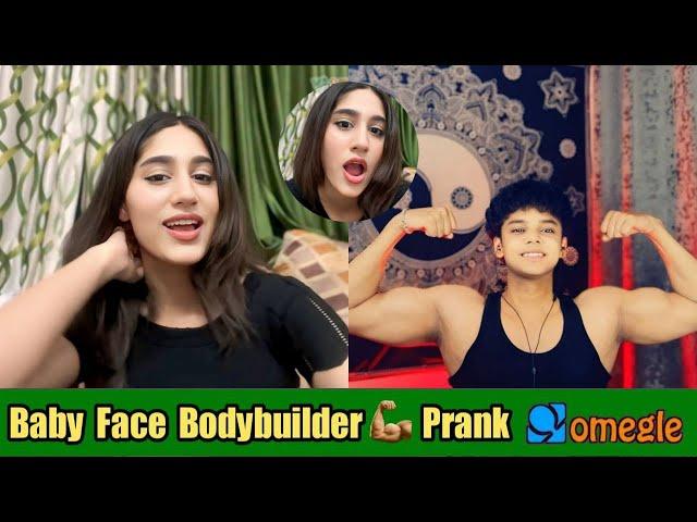 Baby Face Bodybuilder Fell In Love On Omegle | Flexing On Omegle | Shocking Reactions