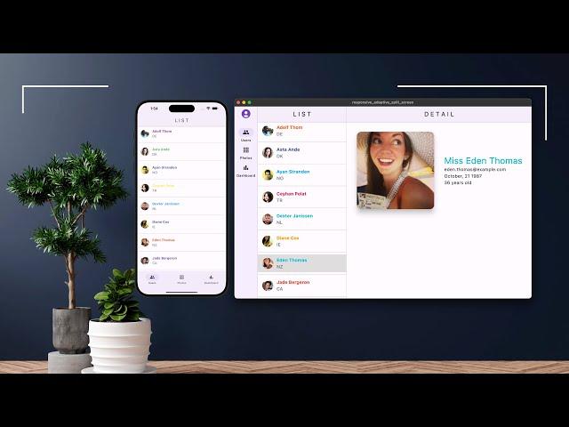 Flutter Responsive Design Split-Screen: Mobile, Desktop, Web - Section 1 of 5